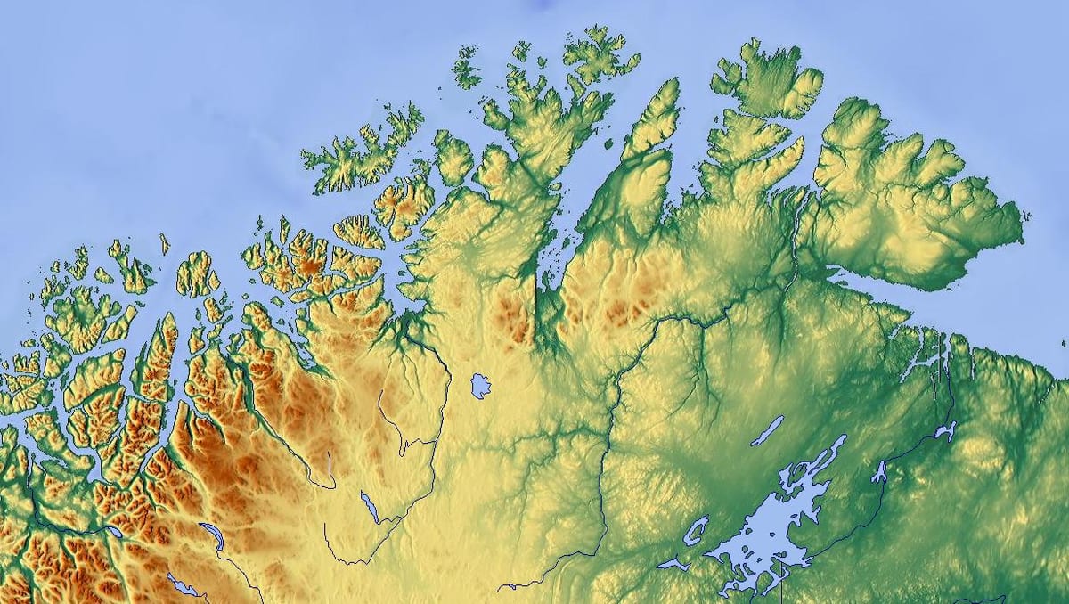 noord-Noorweë kaart