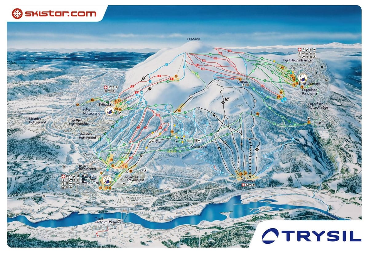 ski Noorweë kaart