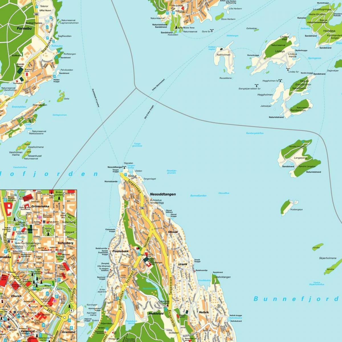 oslo Noorweë kaart wêreld