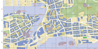 Alesund Noorweë stad kaart