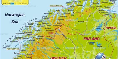Kaart van kirkenes Noorweë