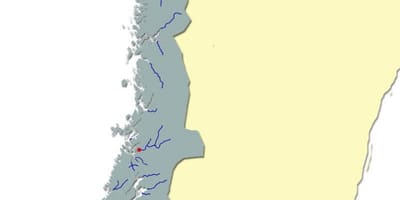 Kaart van Noorweë rivier