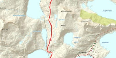 Kaart van Noorweë staproetes