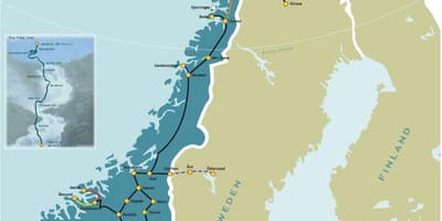 Noorweë spoor kaart