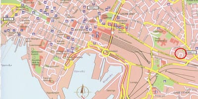 Kaart van oslo Noorweë sentrum