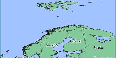 Kaart stavanger Noorweë