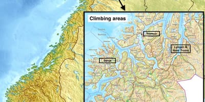 Tromsø Noorweë kaart